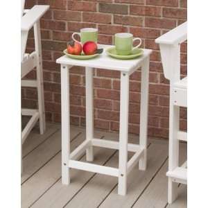 Polywood Long Island 15 Counter Side Table in White