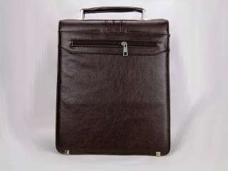 Mens classical PU leather shoulder bag Messenger briefcase handbag 