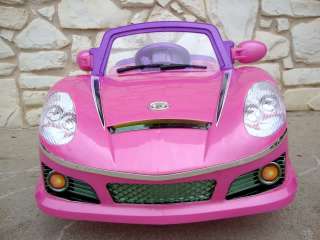 New Pretty Pink Kids Ride On Car Pink Power Remote Control Wheels R/C 