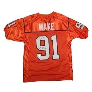  Autographed Cameron Wake Uniform   BC Lions CFL Orange #91 