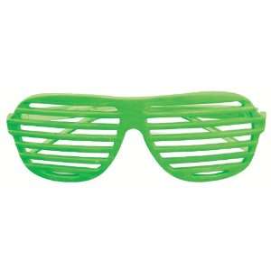 Lets Party By Forum Novelties Inc 80s Neon Green Slot Adult Glasses 