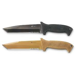   River® M60 Tanto   style Tactical Knife Desert Tan