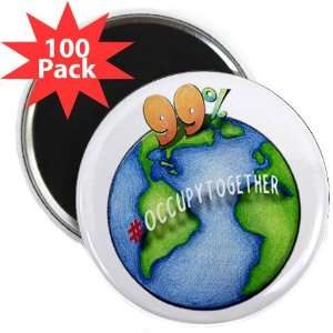 Occupy the Globe WE ARE THE 99% OWS Protest 2.25 inch Fridge Magnet 