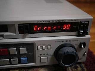 SONY EVO 9850 Professional Hi8 VIDEO RECORDER Editing Deck ERROR 90 As 