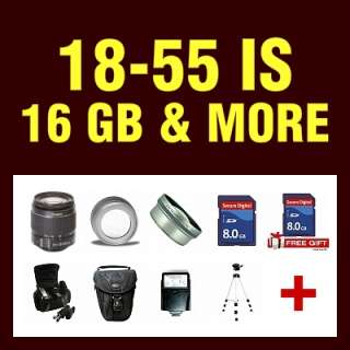 Canon 18 55 IS II Lens + 16GB + 2 Cases + Tripod & MUCH MORE Accessory 