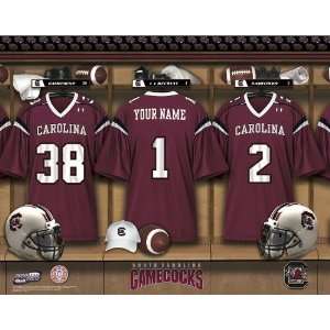  Personalized South Carolina Football Locker Room Print 