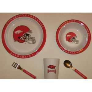   Dinner Set ( Sipping cup, Plate, Bowl, Fork, and Spoon ) Sports