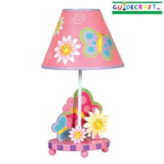 Guidecraft Butterfly Pink Kids Child Table Lamp 716243833670  
