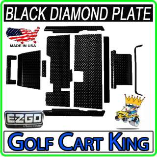 EZGO TXT Golf Car Diamond Plate Accessories Kit w/Floor  