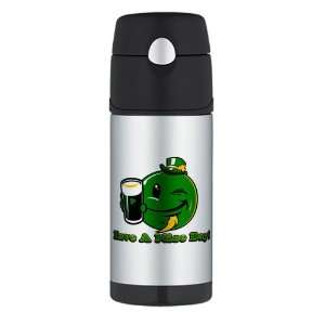 Thermos Travel Water Bottle Irish Have a Nice Day Smiley Face Beer St 
