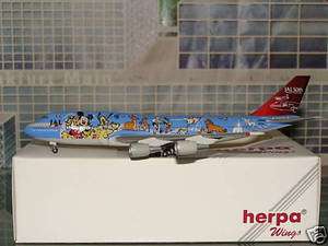 Sample Herpa Wings 500 JAL Japan Airlines Disney Dreamexpress B747 