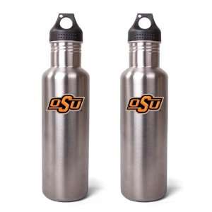 Oklahoma State Cowboys Stainless Steel Water Bottle   2 Pack
