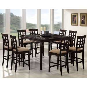  with 2 Chair Options (Cappuccino) 100207 dr set