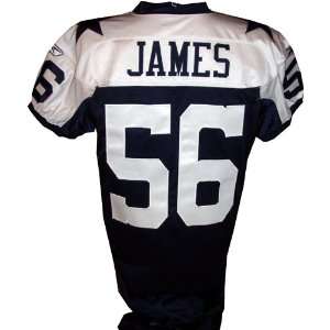 Bradie James #56 Cowboys Game Issued Navy Jersey(Size 50)(Tagged 2005 