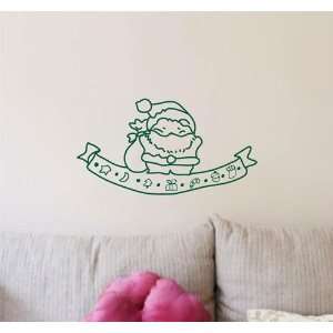 Easy instant decoration wall sticker wall mural  Santa and Christmas 