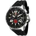 Swiss Legend Mens Sprint Racer Black Silicone Chronograph Watch MSRP 