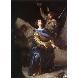   The Ecstasy of St Cecilia, By Cavallino Bernardo 