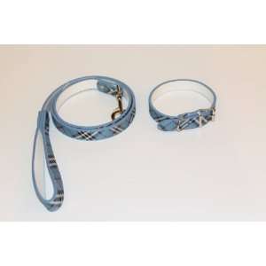  Collar And Leash Burberry Design Blue color