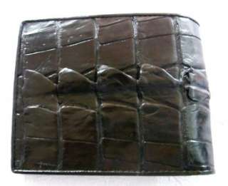  Soft Touch CROCODILE WALLET HORNBACK TAIL LEATHER MENS BIFOLD  