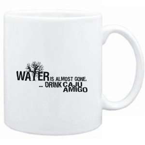 Mug White  Water is almost gone  drink Caju Amigo 