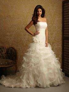 New Custom made White/Ivory Wedding Dress Size6 8 10 12 14 16 18 