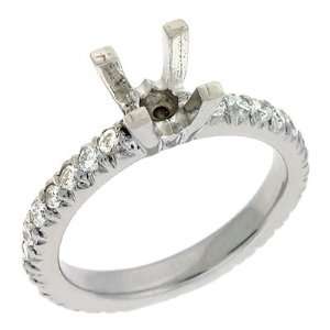 Kashi & Sons EN6887 PL PLAT Ring Size   7inum Engagement Ring 