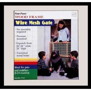  Wood Coated Wire Gate 26   42 (Catalog Category Dog 