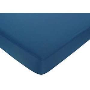    Surf Blue and Brown Collection Fitted Crib Sheet   Dark Blue Baby