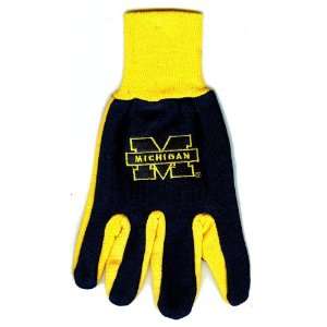  Michigan University Wolverines Knit College Logo Glove 