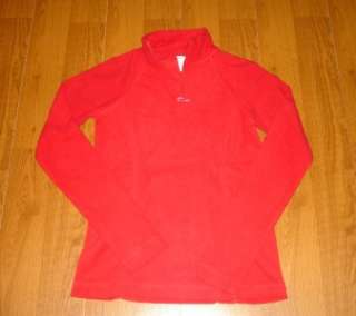   Womens Red Performance Fleece Half Zip Pullover Size XS Tall  