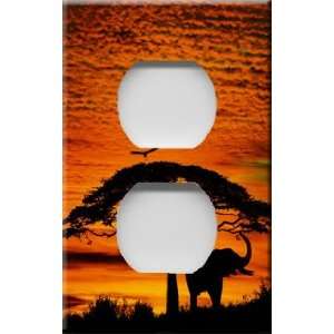  African Sunset Decorative Outlet Cover