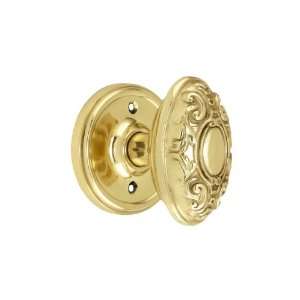 Classic Rosette Door Set With Decorative Oval Knobs Passage Polished 