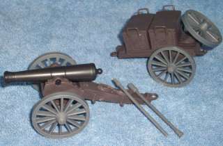 CTS 3 Ordinance cannon w/ ammo caisson 1/32 Civil War toy soldiers 