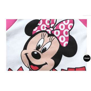 Cute Girls Disney Mouse Minnie Fleece Hooded Coat 2 8 years D8041 
