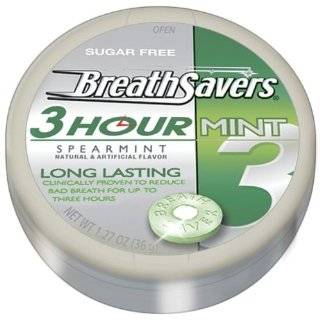 Breath Savers 3 Hour Mints, Peppermint, 1.27 Ounce Tins (Pack of 16)
