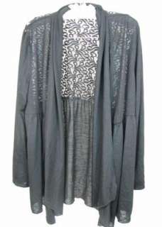 NEW Style & Co. Woman Black Long Sleeve Shirt/Jacket Lacy Size1X 