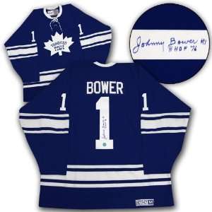  JOHNNY BOWER Maple Leafs SIGNED 1967 Stanley Cup Jersey 