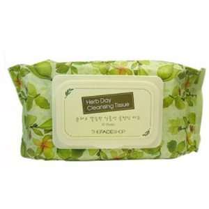 The Face Shop Herb Day Cleansing Tissue 70 Sheets Beauty