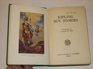 RUDYARD KIPLING BOY STORIES Rand McNally & Co c 1916 HC  