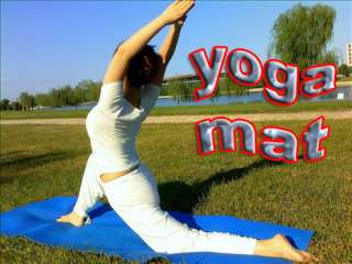 Blue 8mm PVC Magic Yoga Pilates Mat Gym Excersize Thick  