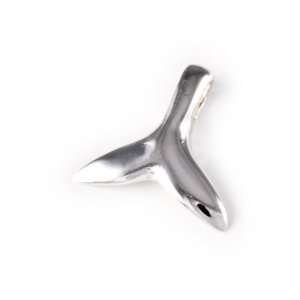 Whale Tail Pendant Small (12mm x 13mm)