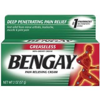  Bengay Ultra Strength Cream, 4 Ounce Tubes (Pack of 3 