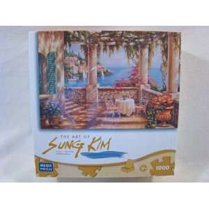 Covered Bridge in Spring 300pc Jigsaw Puzzle by Sung Kim
