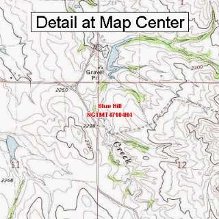 USGS Topographic Quadrangle Map   Blue Hill, Montana (Folded 