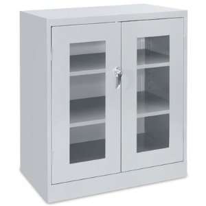 Clear View Cabinet, 36 x 18 x 42   Gray