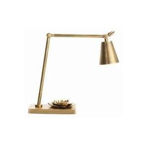  Arteriors Corsage Vintage Brass Adjustable Desk Lamp 