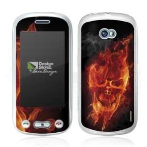  Design Skins for LG GT350 Town   Burning Skull Design 