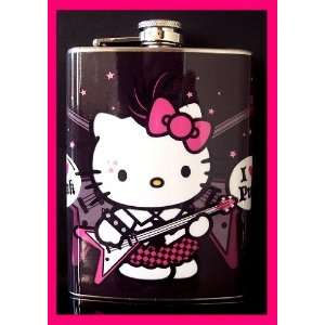   Hello Kitty Pink Hip Flask Stainless Steel 8oz FH8 