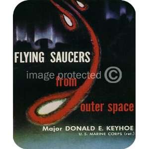  Flying Saucers From Outer Space Sci Fi Vintage MOUSE PAD 