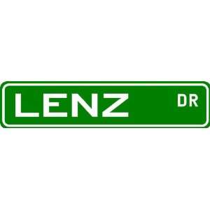 LENZ Street Sign ~ Family Lastname Sign ~ Gameroom, Basement, Garage 